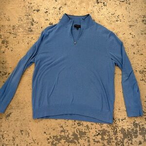 Banana Republic Men's Quarter Zip Sweater in Blue